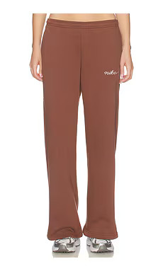 Nike Novelty Fleece Straight Leg Pant in Fauna Brown from Revolve.com | Revolve Clothing (Global)