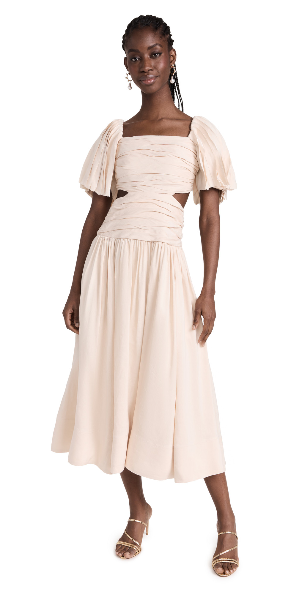 Aje Marianne Ruched Midi Dress | Shopbop