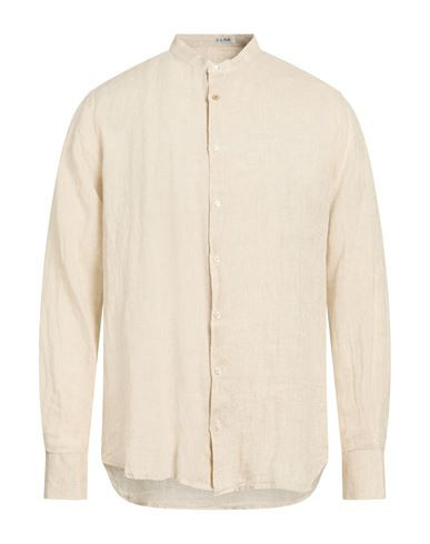S. l.56 Man Shirt Cream Size XXL Linen | YOOX (US)