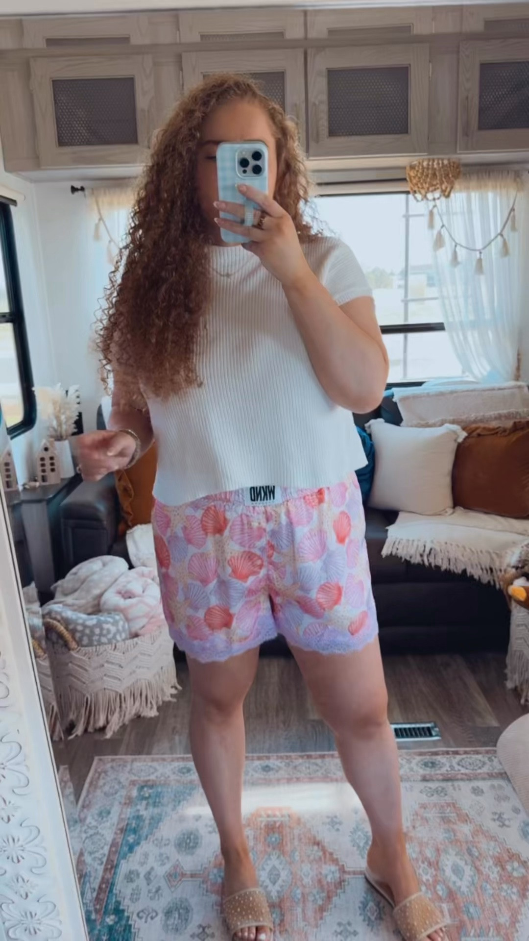 Summer outfits don't have to be complicated. 🤍🐚 Lightweight layers, playful prints, and comfy pieces are my formula for staying cute and comfortable all season long.💖✨ Amazon Fashion | WKND Chasers | Seashell Boxer Shorts | Summer Print Boxer Shorts | Silky Boxer Shorts | Boxer Shorts Trend | White Short Sleeve Sweater | Lightweight Sweater | Summer Knit Top | Pearl Sandals | Coastal Style | Coastal Grandmother | Beach Vacation Outfit | Resort Wear | Casual Summer Outfit | Summer Fashion | Vacation Style | Everyday Outfit | Comfy Chic | Neutral Style | LTK Fashion | Amazon Finds | Summer Outfit Inspiration | Coastal Aesthetic | Easy Summer Style 🐚🤍

#LTKgrwm #LTKootd #LTKdayinmylife