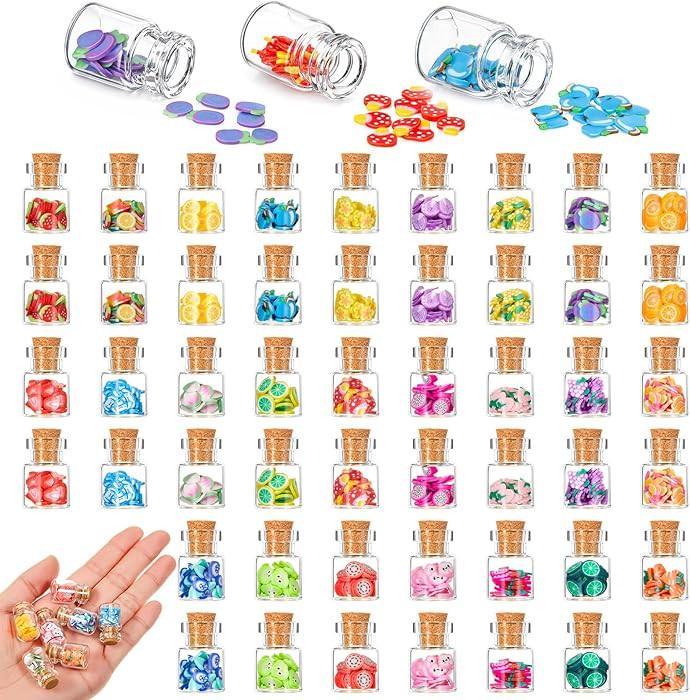 Sumind Cute Miniature Dollhouse Food Jar Glass Bottle 1:12 Mini Fruit Simulation Scene Candy Snac... | Amazon (US)