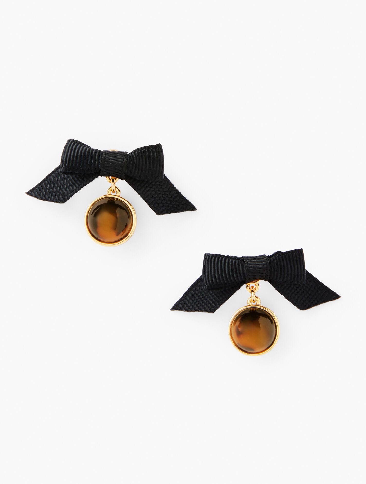 Tortoise Bow Drop Earrings | Talbots