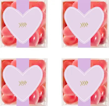 sugarfina Set of 4 Strawberry Heart Candy Cubes | Nordstrom | Nordstrom