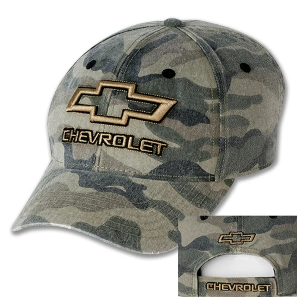 Chevrolet Gold Bowtie Outline Camouflage Adult Hat | Walmart (US)
