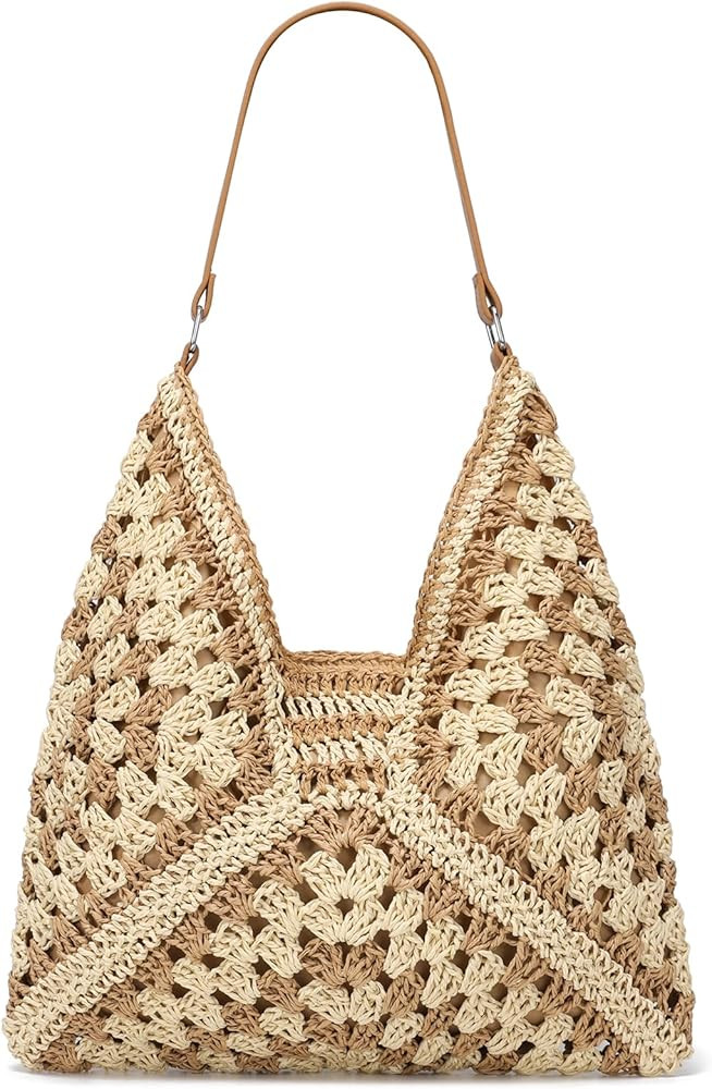 YIKOEE Straw Hobo Bag for Women Woven Beach Tote Bag 2025 | Amazon (US)