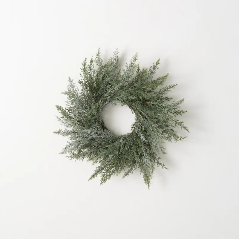 Faux Cedar Polyethylene Plastic Wreath | Wayfair North America