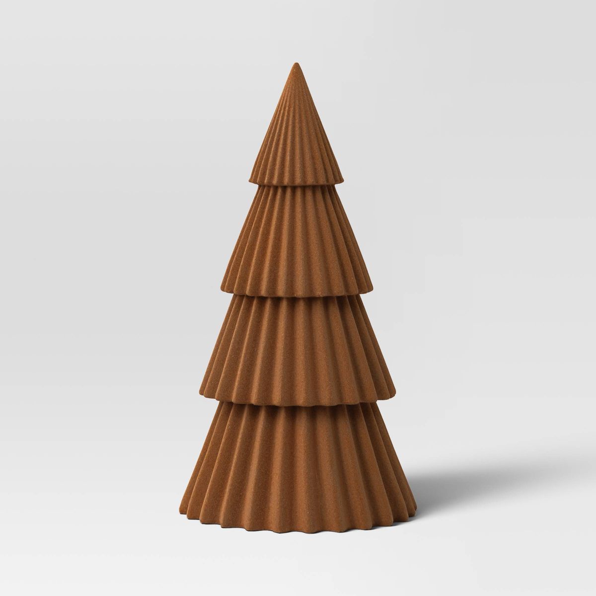 10" Flocked Christmas Tree Figurine - Wondershop™ Brown | Target