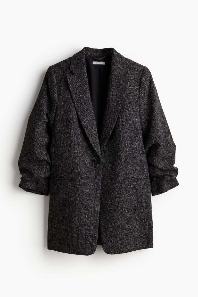 Gathered-Sleeve Jacket | H&M (US + CA)