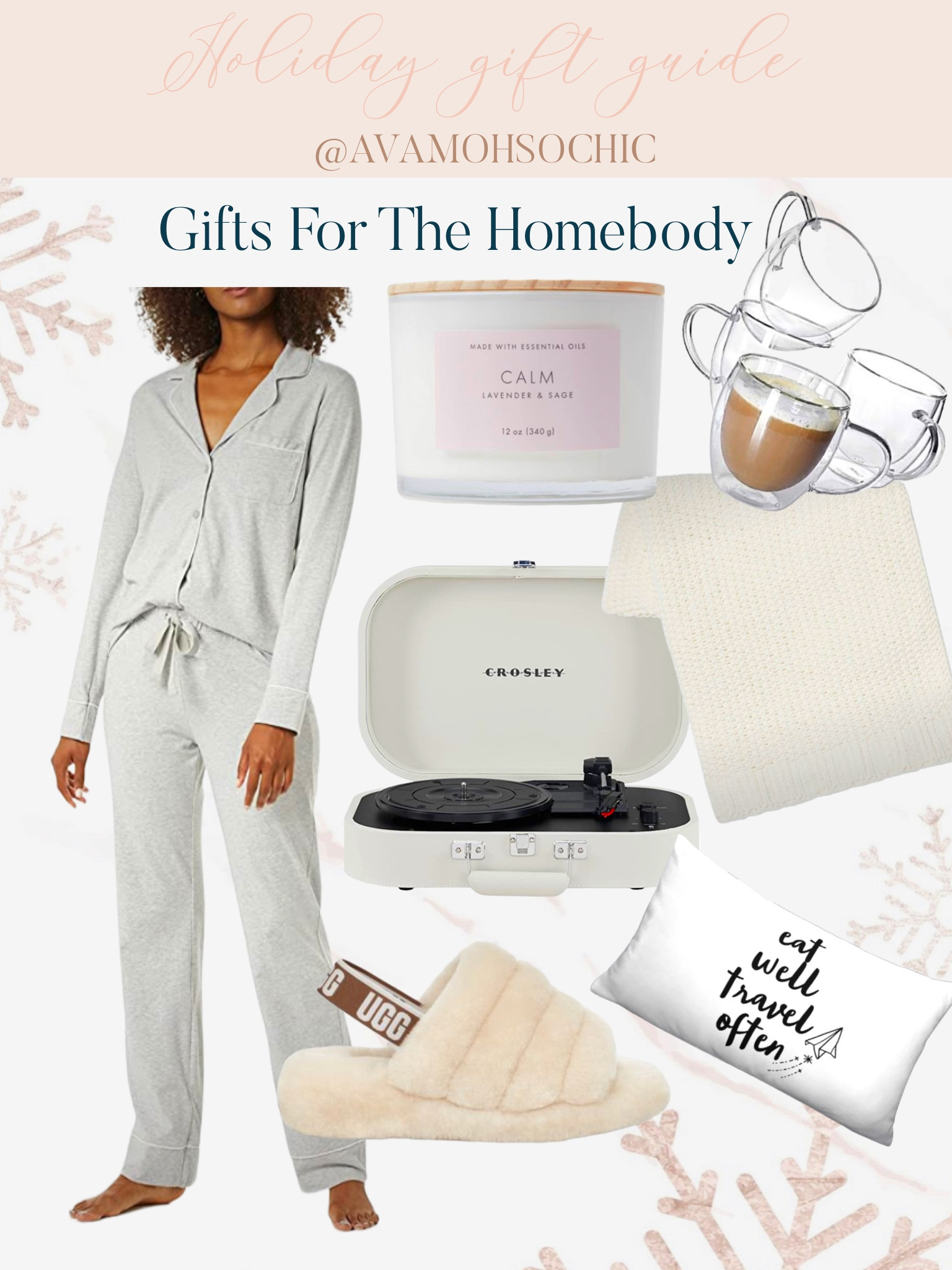Holiday Gift Guide: Gifts For The Homebody 

avamohsochic| GiftGuide| GiftsForHer | GiftsForFriends | GiftsForFamily | GiftsForTheHomebody | GiftsUnder100 | GiftsForEveryone



#LTKunder100 #LTKHoliday #LTKGiftGuide