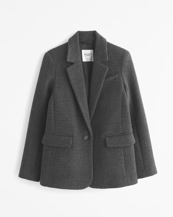 Wool-Blend Blazer | Abercrombie & Fitch (US)