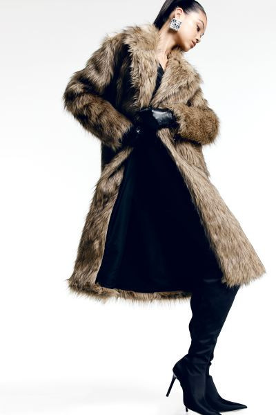 Abrigo efecto pelo | H&M (FR, IT, ES, PT, BE)