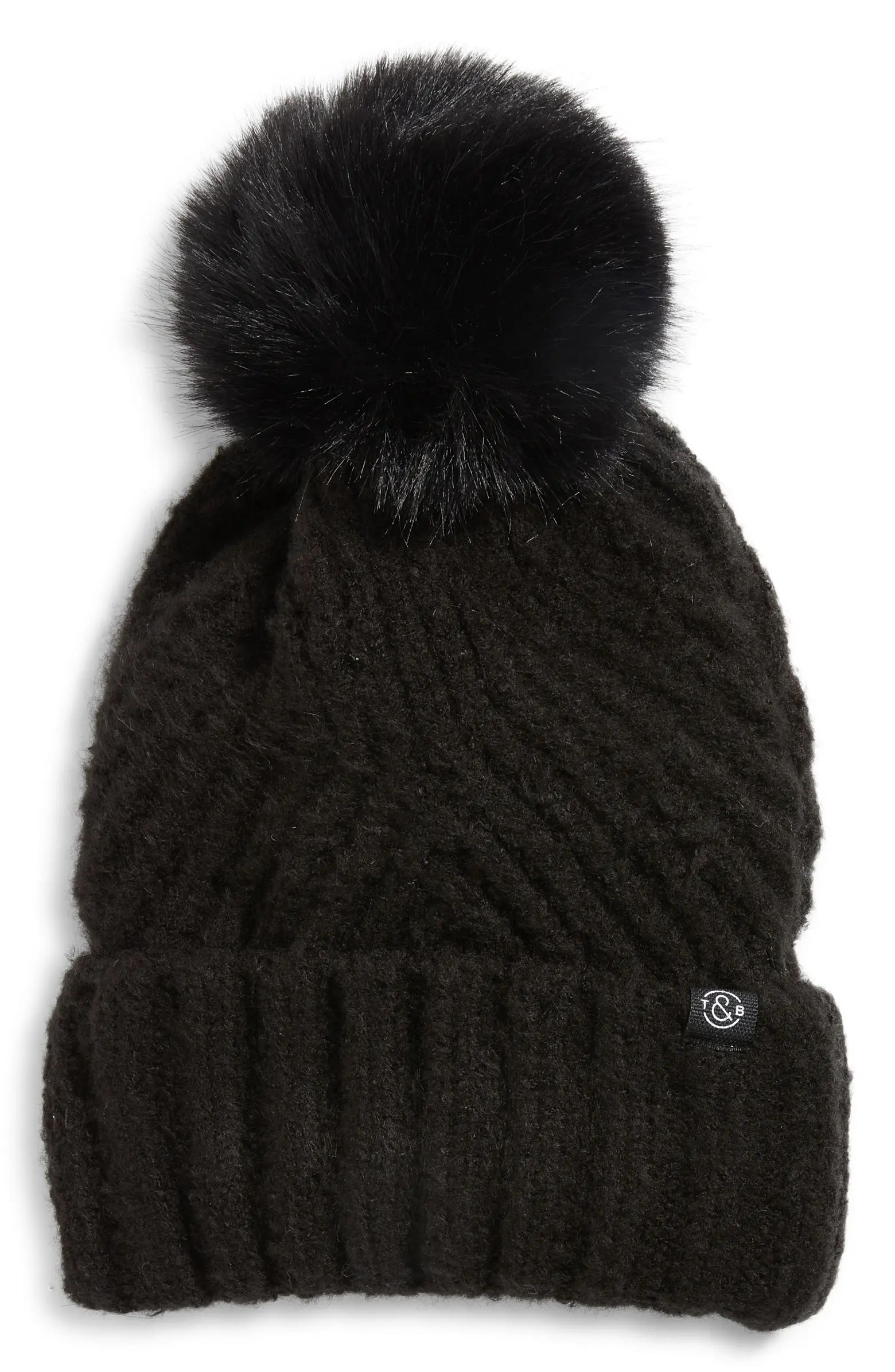 Treasure & Bond Faux Fur Pom Beanie | Nordstrom | Nordstrom