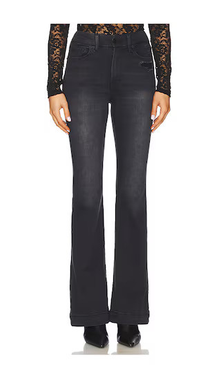 Good American Always Fits Good Legs Flare Trouser Jeans in Black. - size 20-26 | Revolve Clothing (Global)