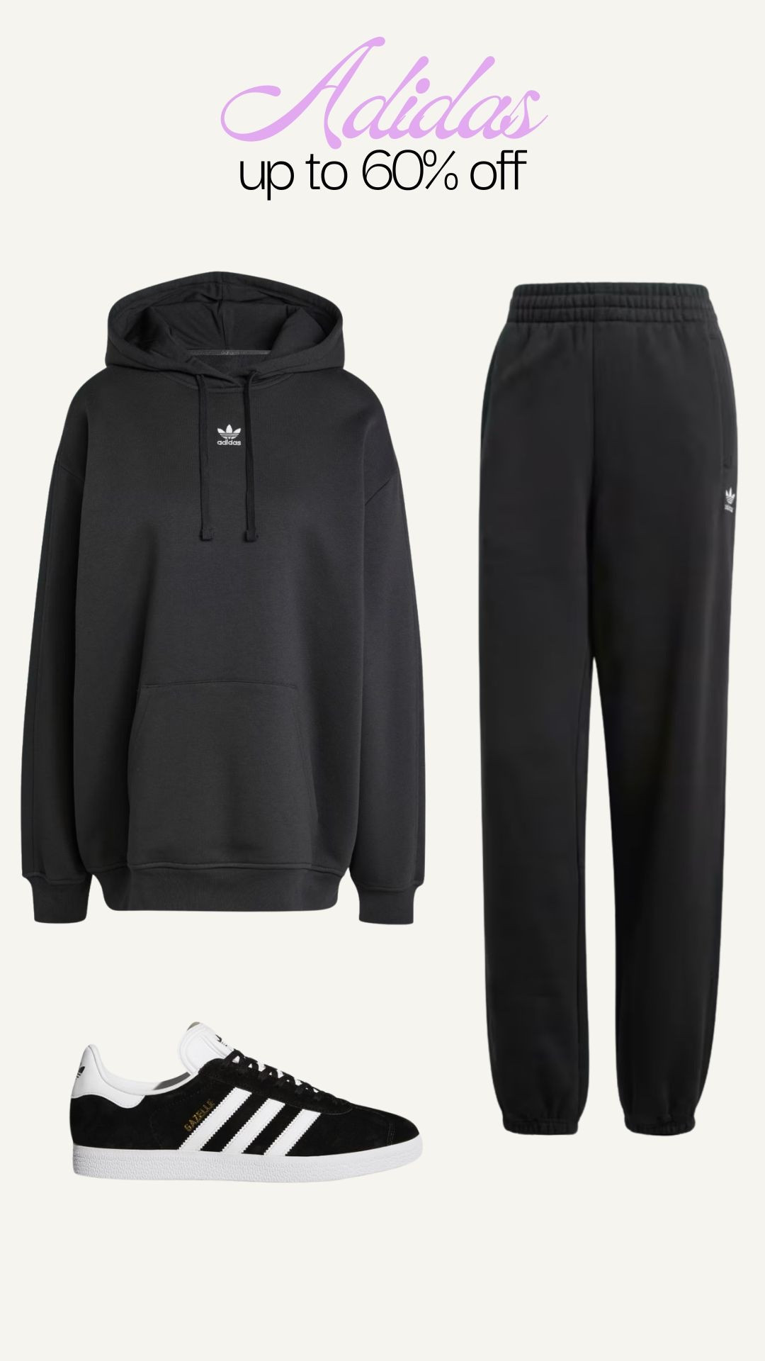 Adidas, matching set, sweatpants, hoodie, sneakers, fall outfit, fall ootd, up to 60% off

#LTKootd #LTKFindsUnder100 #LTKSaleAlert
