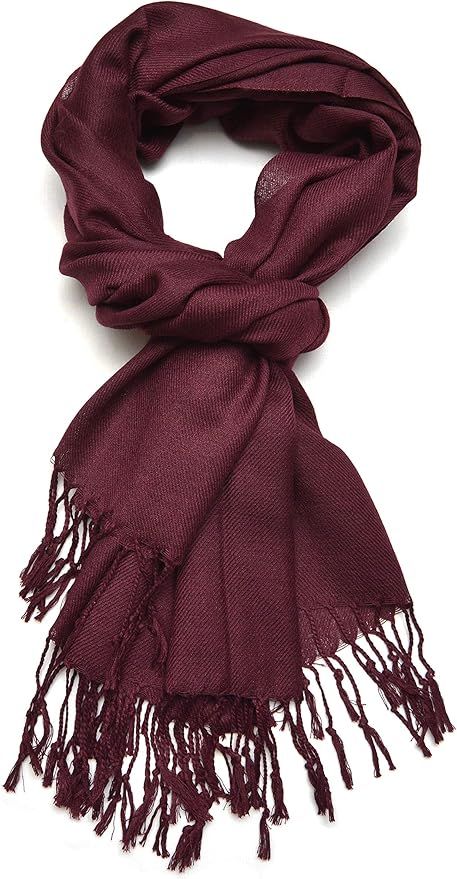 Gelante Plain Soft Pashmina Shawl Wrap Scarf Solid Colors. | Amazon (US)