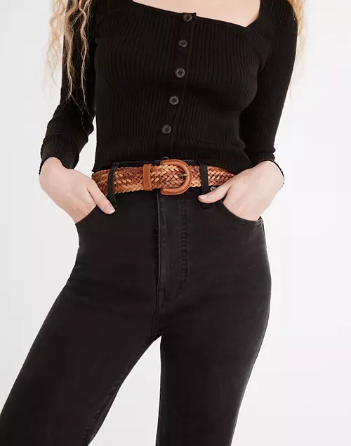 Woven Leather Belt | Madewell