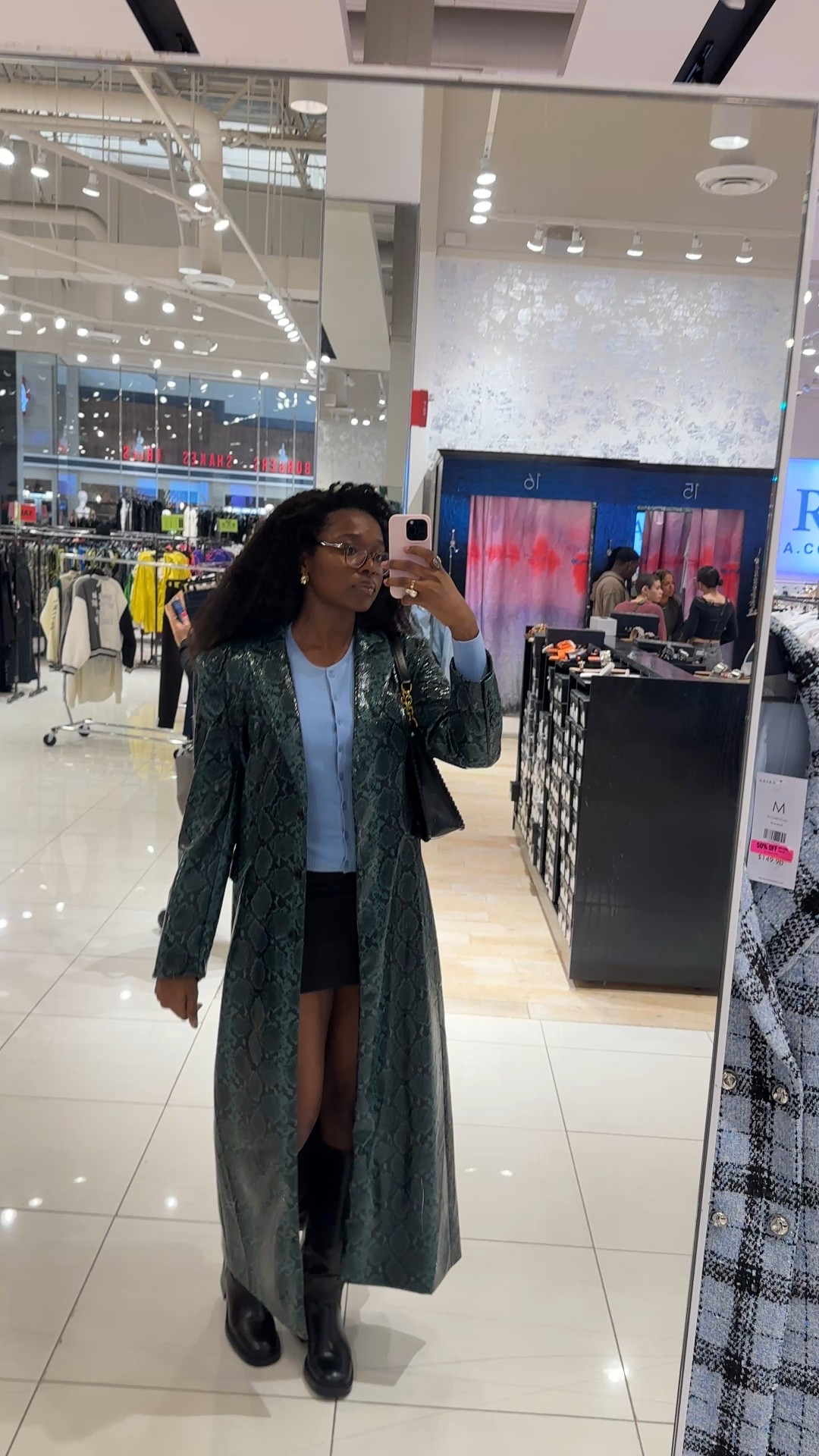 This snake print trench was the moment and the drama!!! Obsessed! Wearing a size L

#LTKSeasonal #LTKFindsUnder100