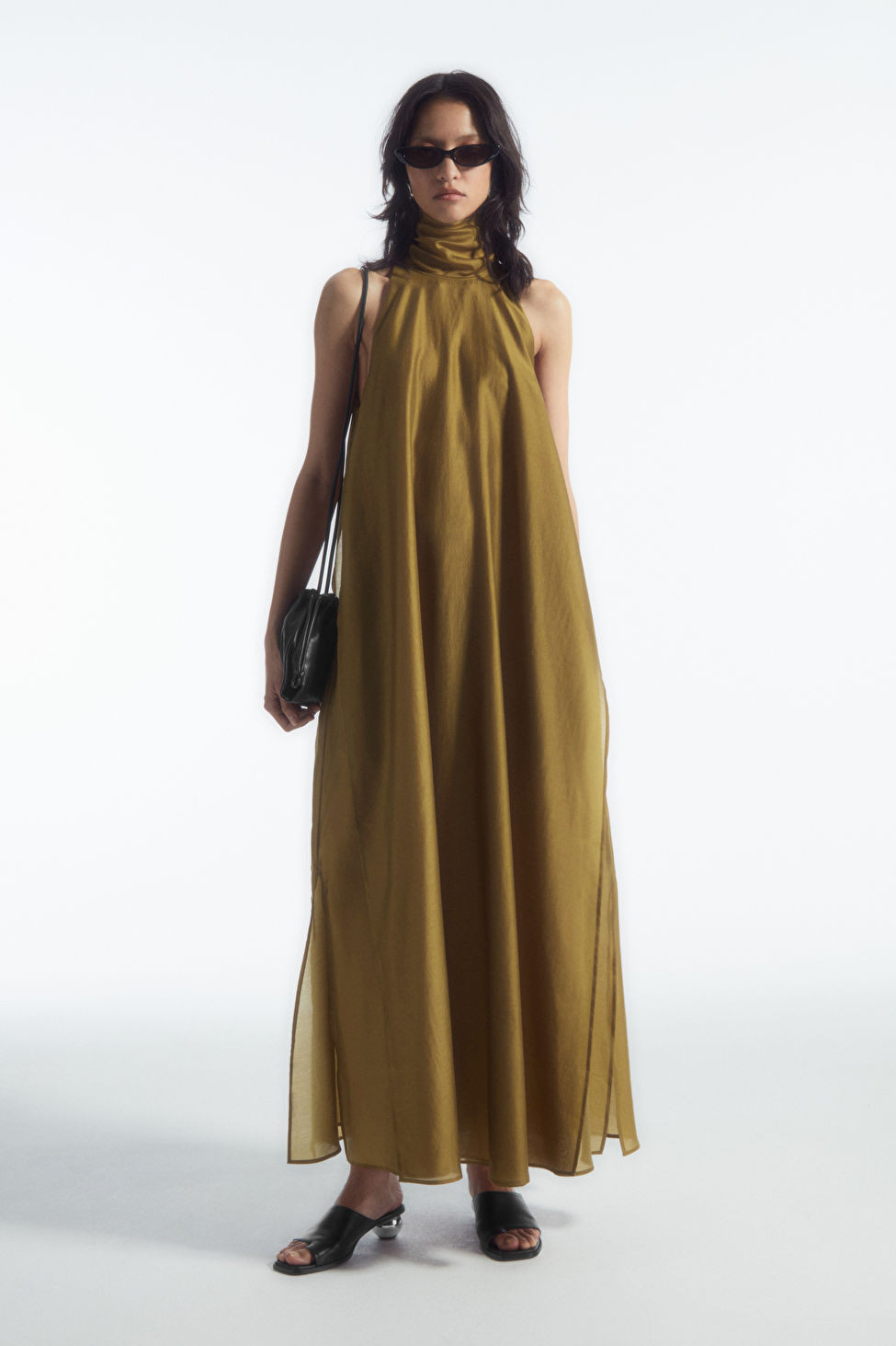 HALTERNECK A-LINE MAXI DRESS | COS (US)