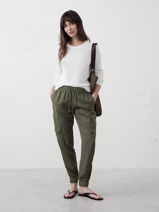 TENCEL™ Cargo Jogger | Banana Republic Factory