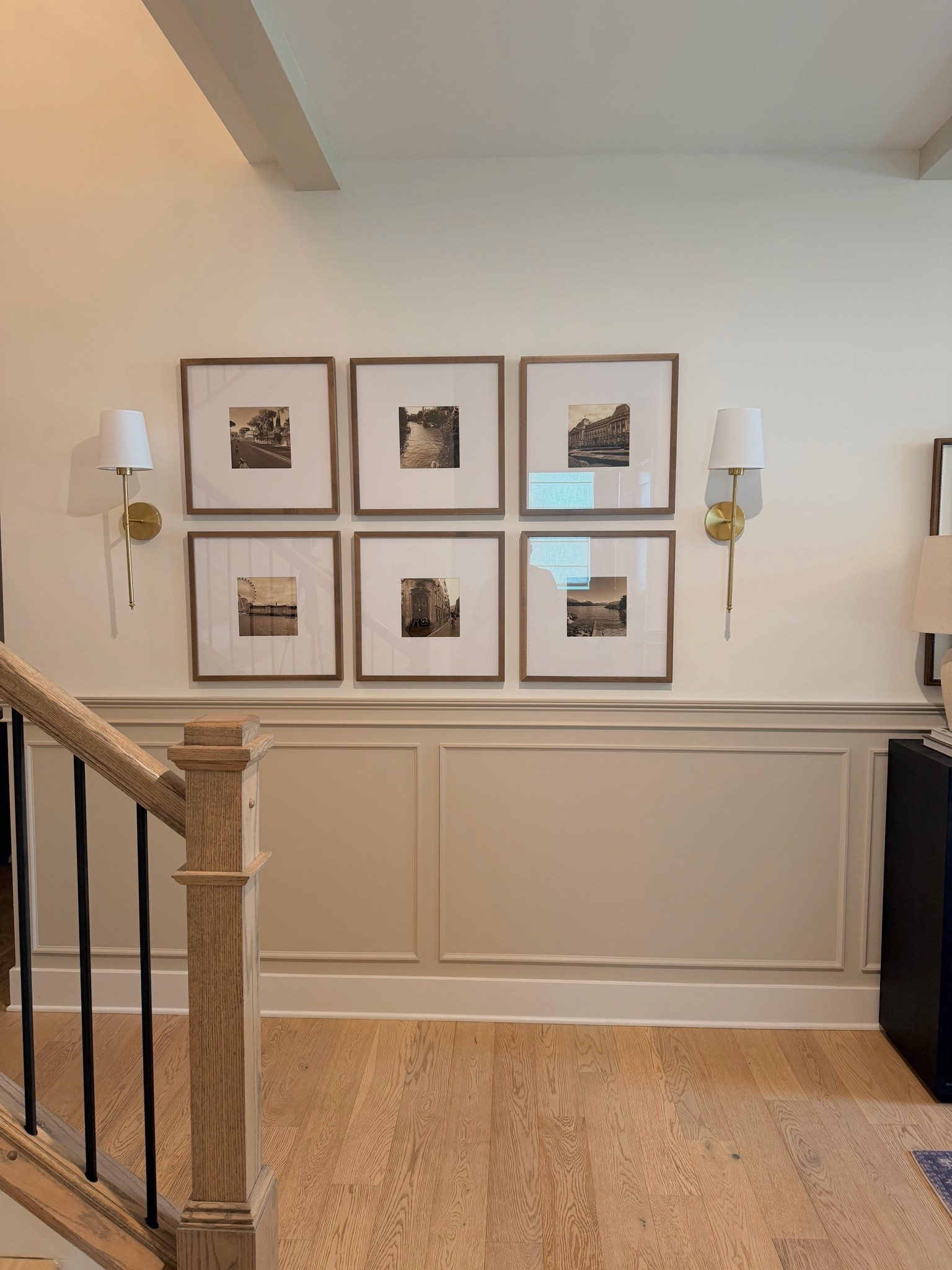 The easiest way to make a builder-grade wall feel custom? A timeless gallery wall. 🤍 These beautiful wood frames from Wayfair instantly elevated our foyer and gave this space that collected, designer feel without breaking the budget. Sharing the exact frames I used below! ✨

#LTKHome #LTKdayinmylife #LTKOver40