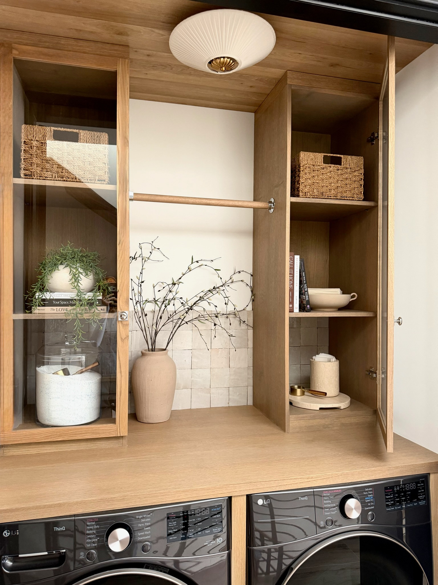 #Laundry #closet made beautiful! Loved creating a #cozy and elevated #storage space for my client to also admire every time she walked pass her utility room!