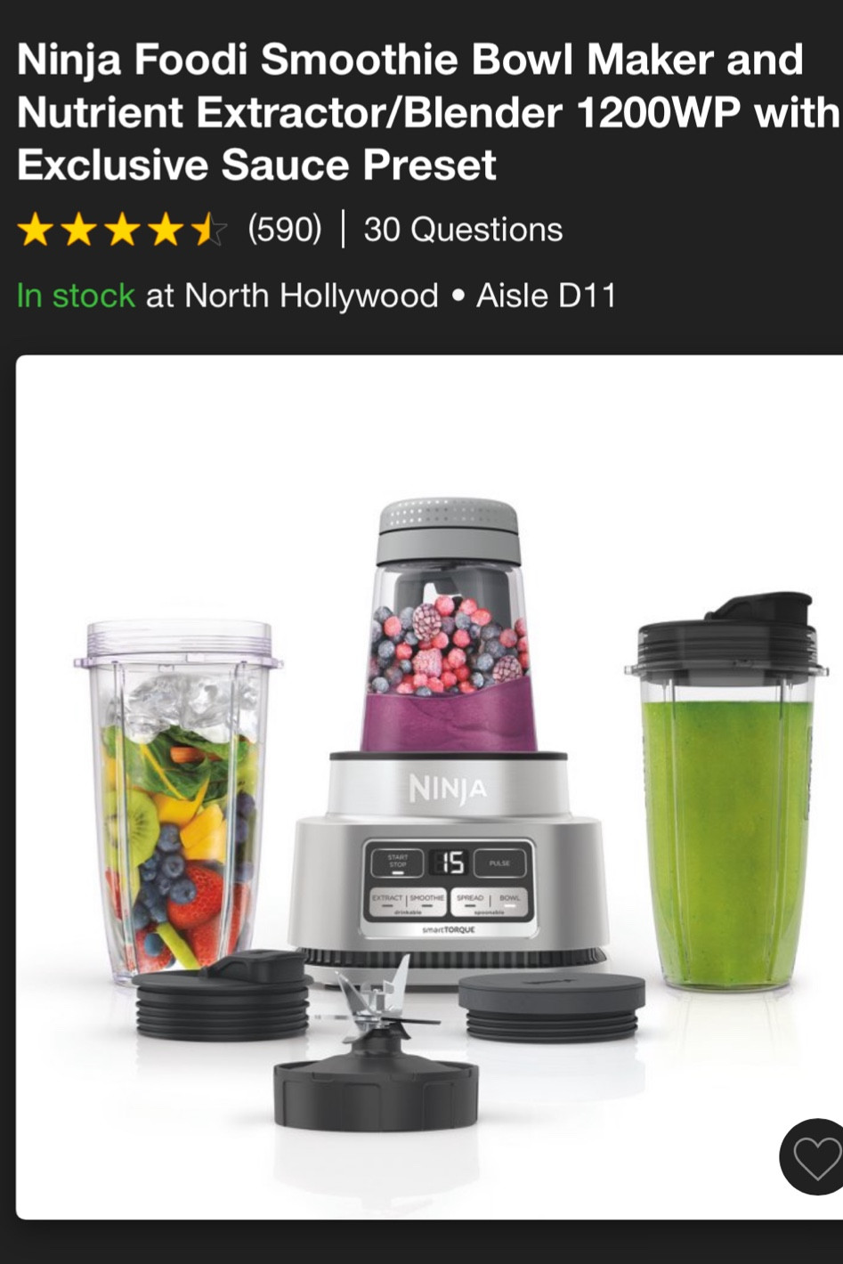 Loving this smoothie bowl blender we got a few months ago to replace our old one. Makes great smoothie bowls and smoothies. Included several different buying options incase you are sitting on giftcards that need used! #smoothiebowl #blender #ninjablender #acaibowl #kitchenneeds #kitchenappliances #smoothies #proteinshakes #blenderrecomendations #onsale #under100

#LTKSaleAlert #LTKGiftGuide #LTKFitness