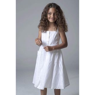 Hope & Henry Girls' Button Front Sun Dress, Infant | Target