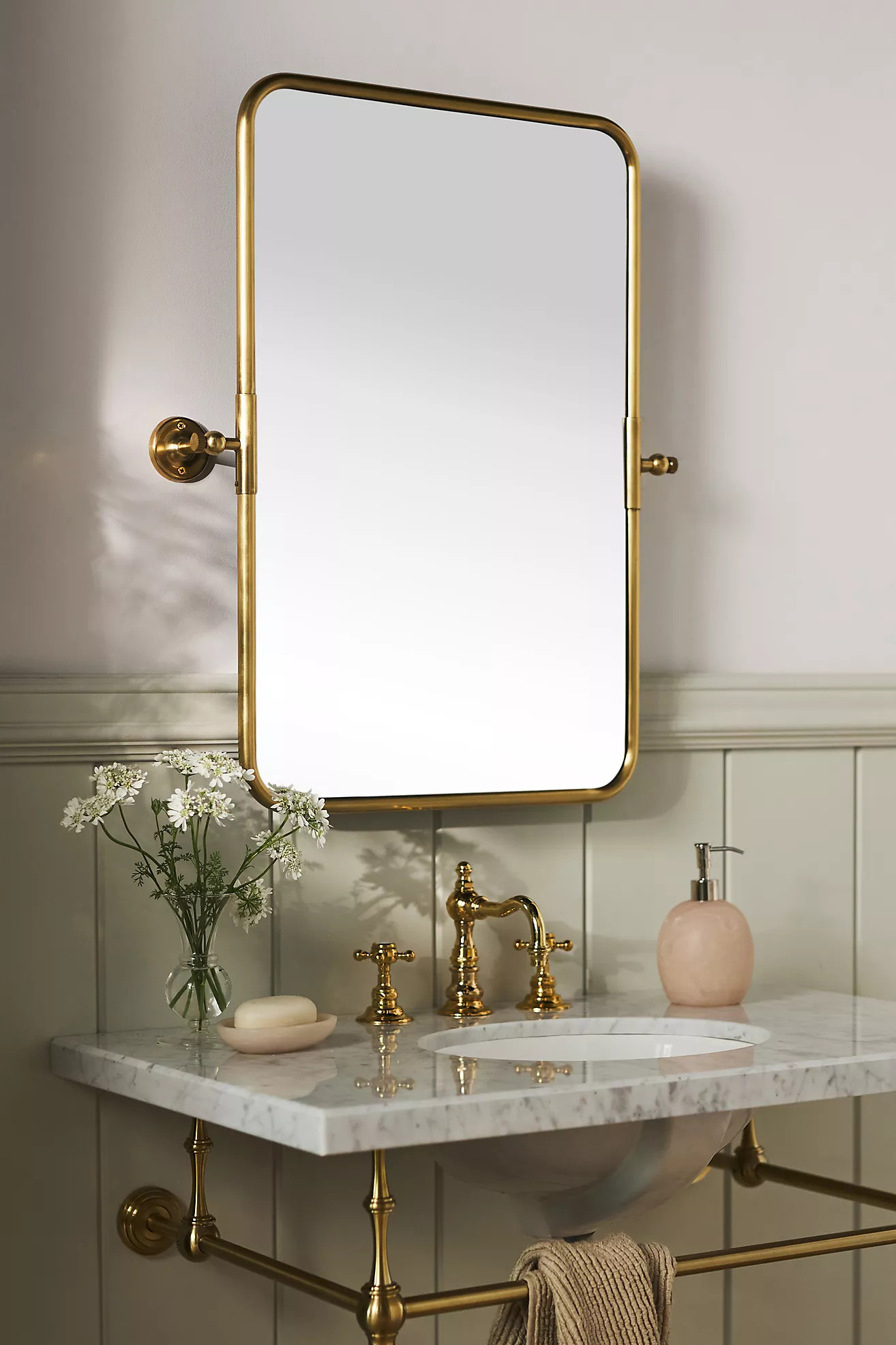 Burnish Brass Mirror | Anthropologie (US)