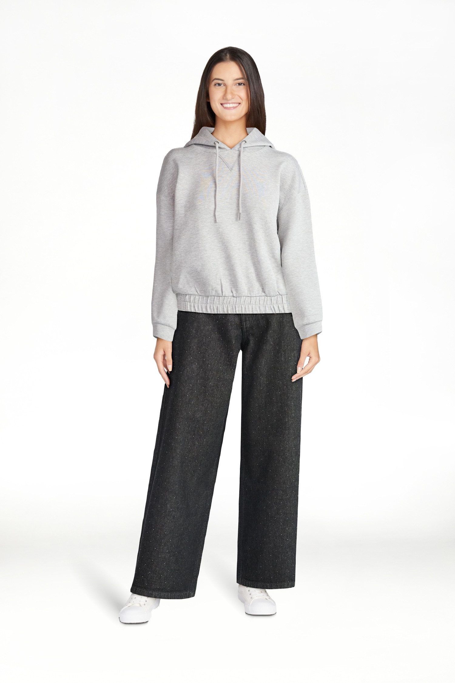 Scoop Women's and Women's Plus New Scubaknit Pullover Hoodie, Sizes XS-4X | Walmart (US)