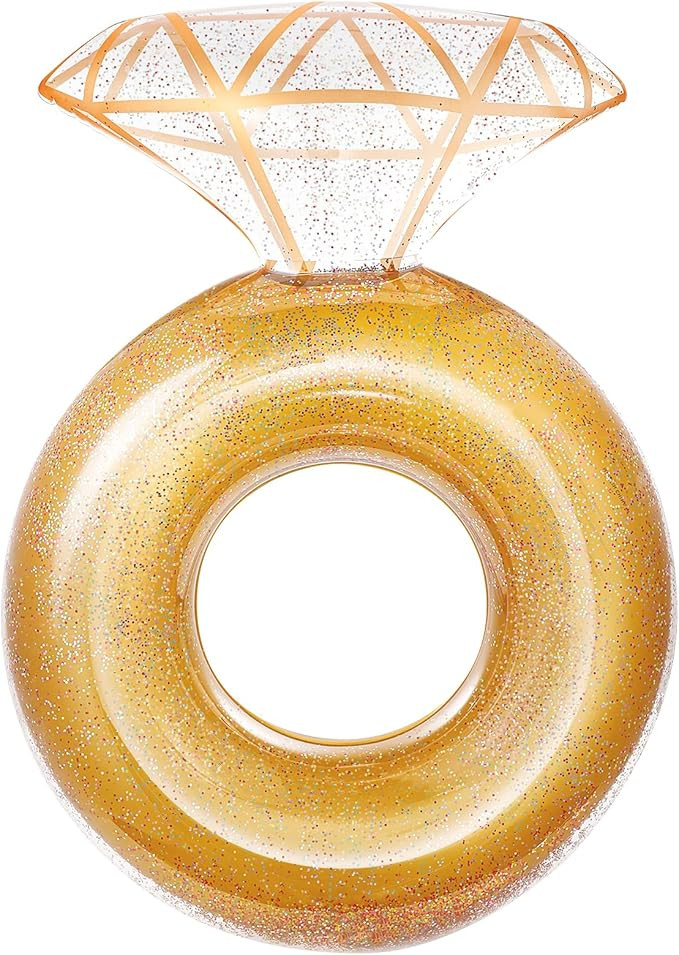 HeySplash Pool Floats, Inflatable Diamond Ring Pool Float, Large Engagement Ring Floatie for Bach... | Amazon (US)