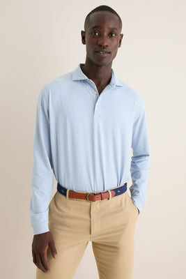 Lakeside Lyons Stripe Performance Long Sleeve Polo | Tuckernuck (US)