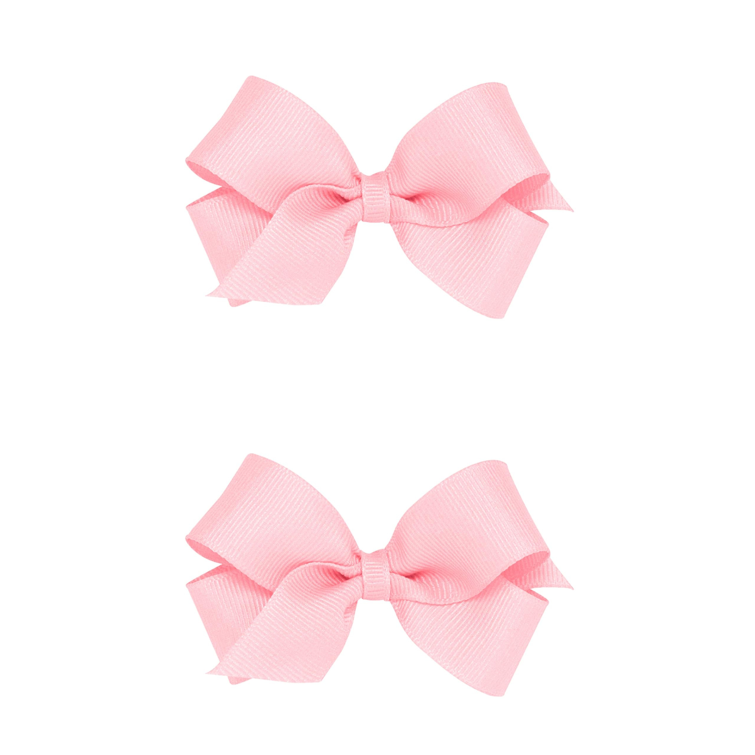 Wee Ones Girls 2 Pack Grosgrain Hair Bows with Plain Wrap Centre on a Wee Stay No Slip Clip, Mini... | Amazon (US)