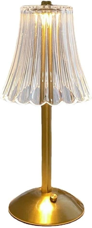 Elegant Metal Touch-Control Table Lamp-USBRechargeable LED Night Light with Adjustable Ambiance,P... | Amazon (US)