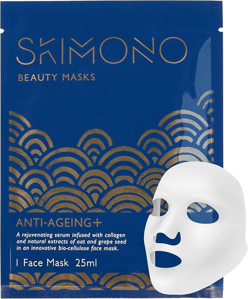 Skimono Anti-Ageing Collagen Face Mask (1 Pack) Bio-Cellulose Collagen Sheet Face Mask, Powerful ... | Amazon (UK)
