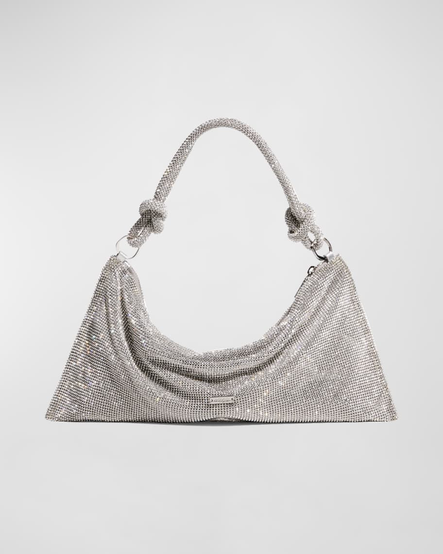 Cult Gaia Hera Knotted Rhinestone Mini Shoulder Bag | Neiman Marcus