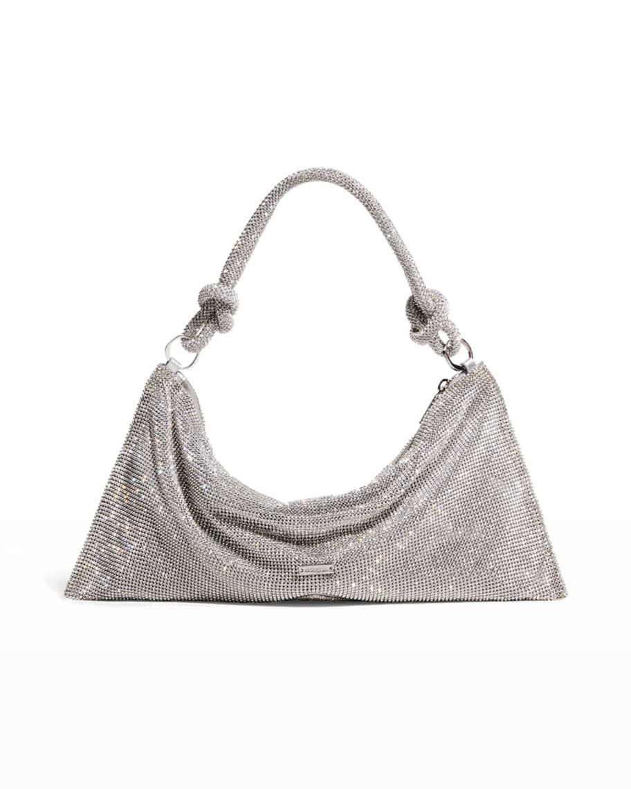 Cult Gaia Hera Knotted Rhinestone Mini Shoulder Bag | Neiman Marcus