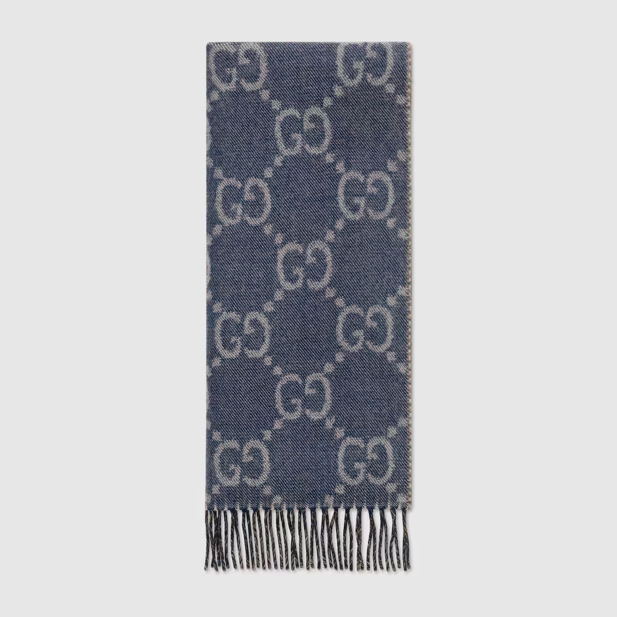 Gucci GG jacquard knit scarf with tassels | Gucci (US)