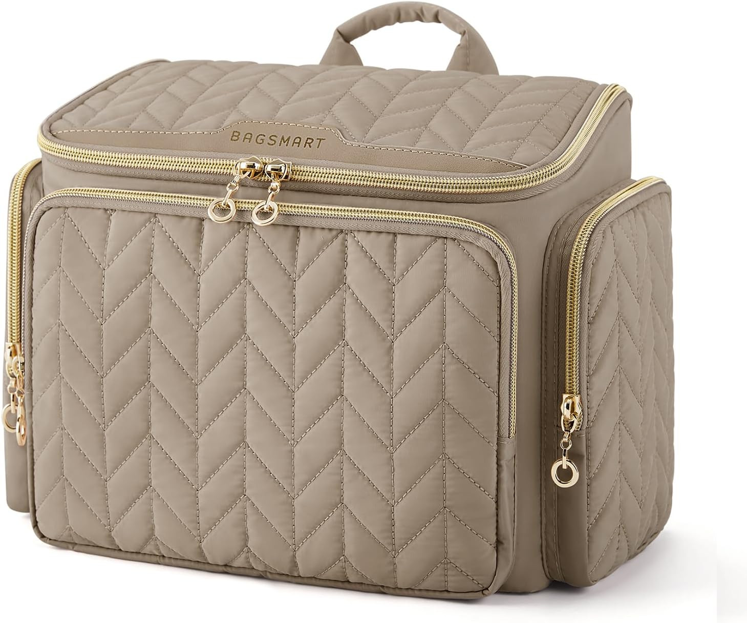 BAGSMART Travel Toiletry Bag, Large Wide-open Travel Bag for Toiletries, Makeup Cosmetic Travel B... | Amazon (US)