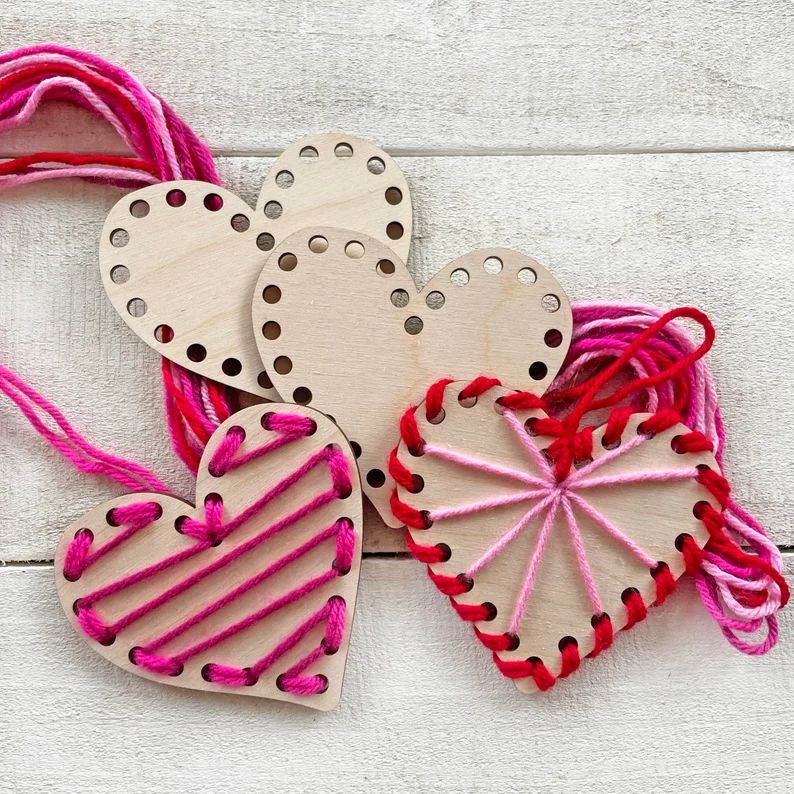 Valentine's Day String Craft for Kids  Complete Kit | Etsy | Etsy (US)