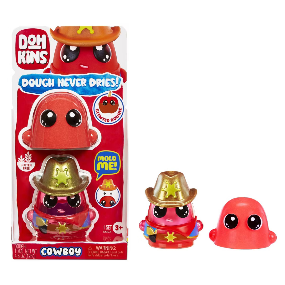 DohKins Cowboy Single Pack Character - Dough Never Dries | Target
