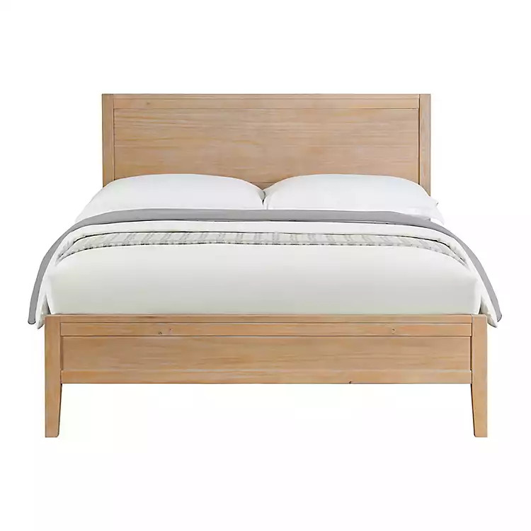 Natural Wood Grain Panel Queen Bed | Kirkland's Home