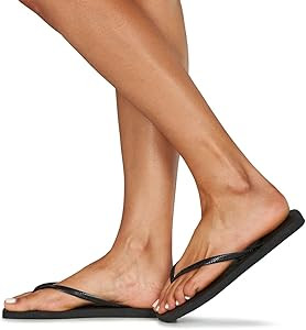 Havaianas Women's Slim Square Solid Flip Flops | Amazon (US)