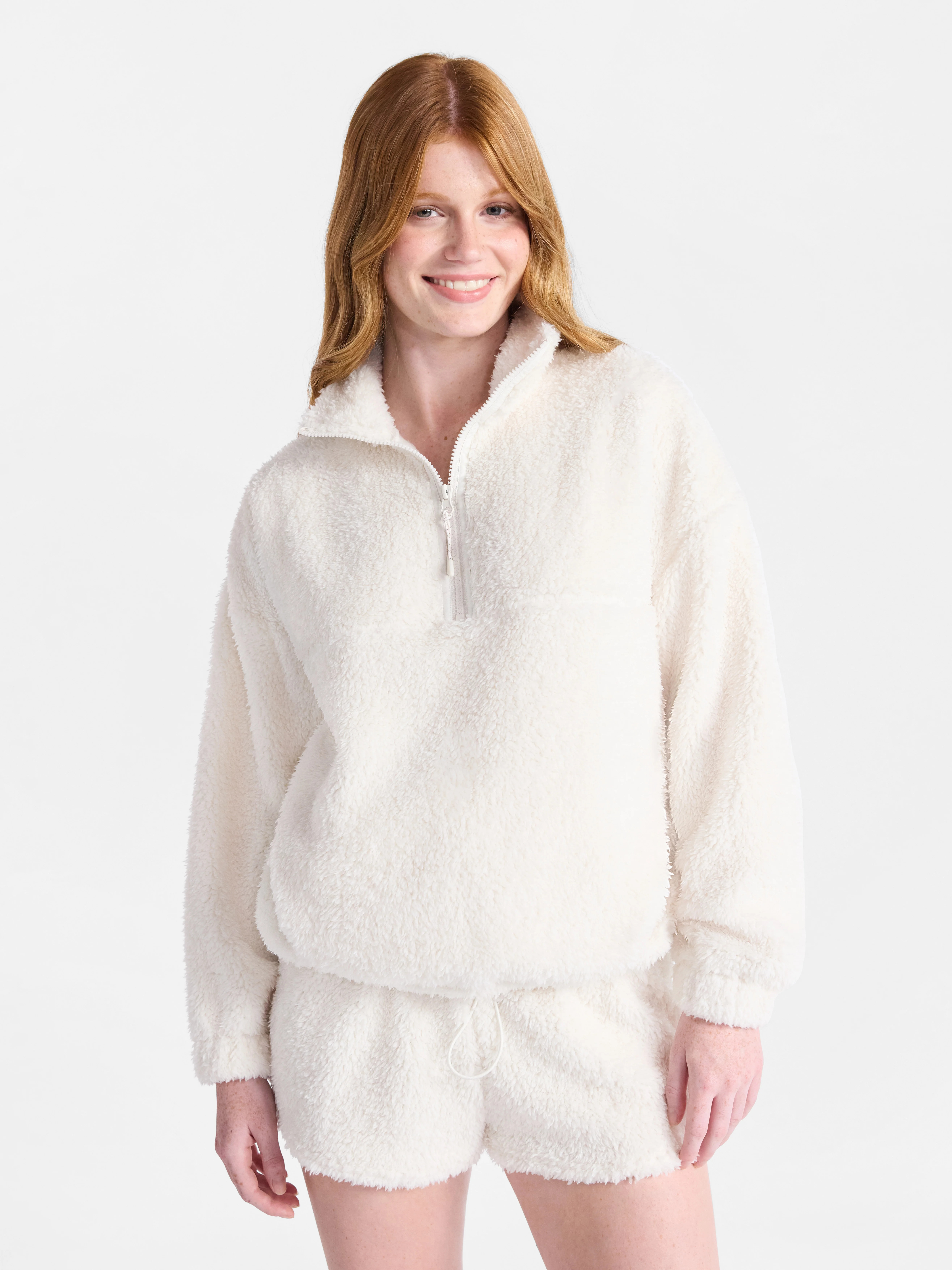 No Boundaries Plush Half-Zip Pullover, Women's | Walmart (US)