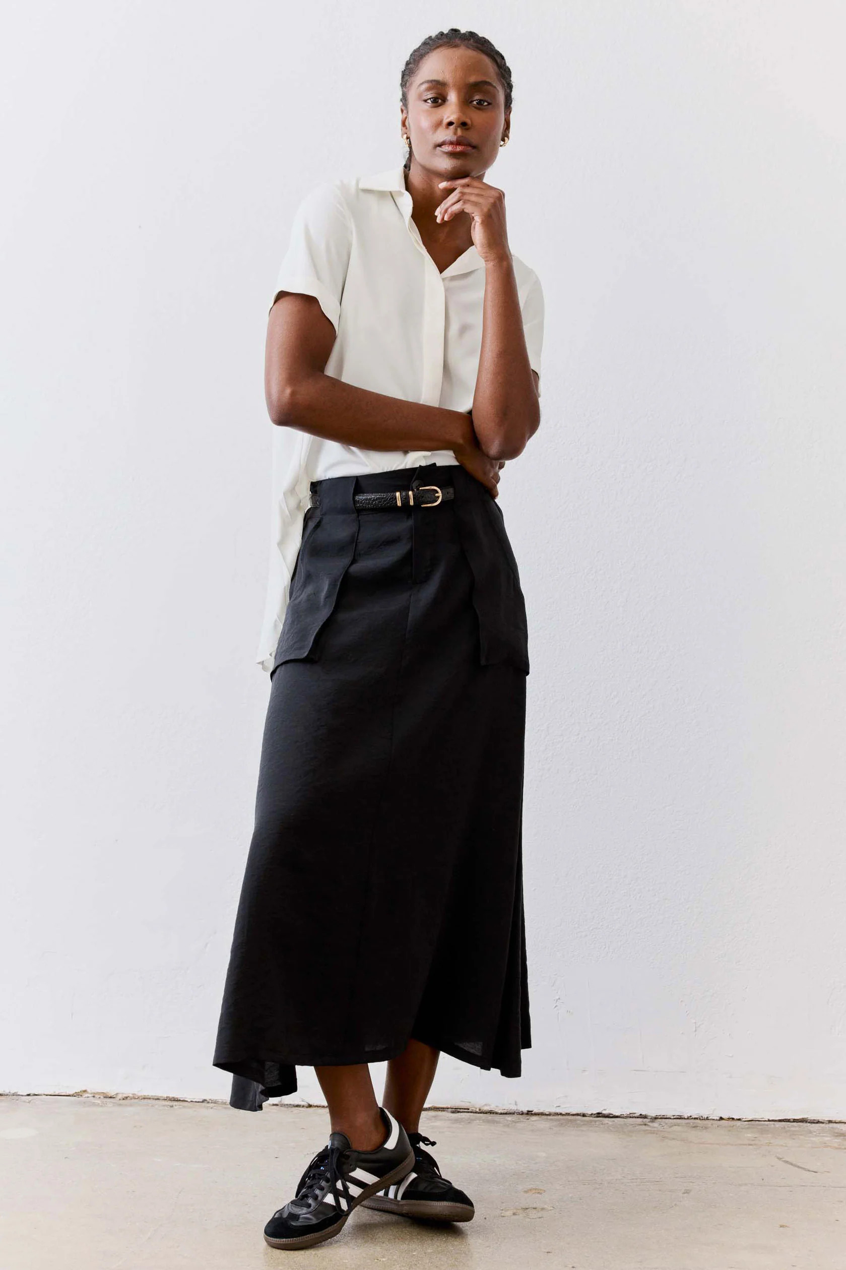 Light Poplin Utility Skirt | Ruti