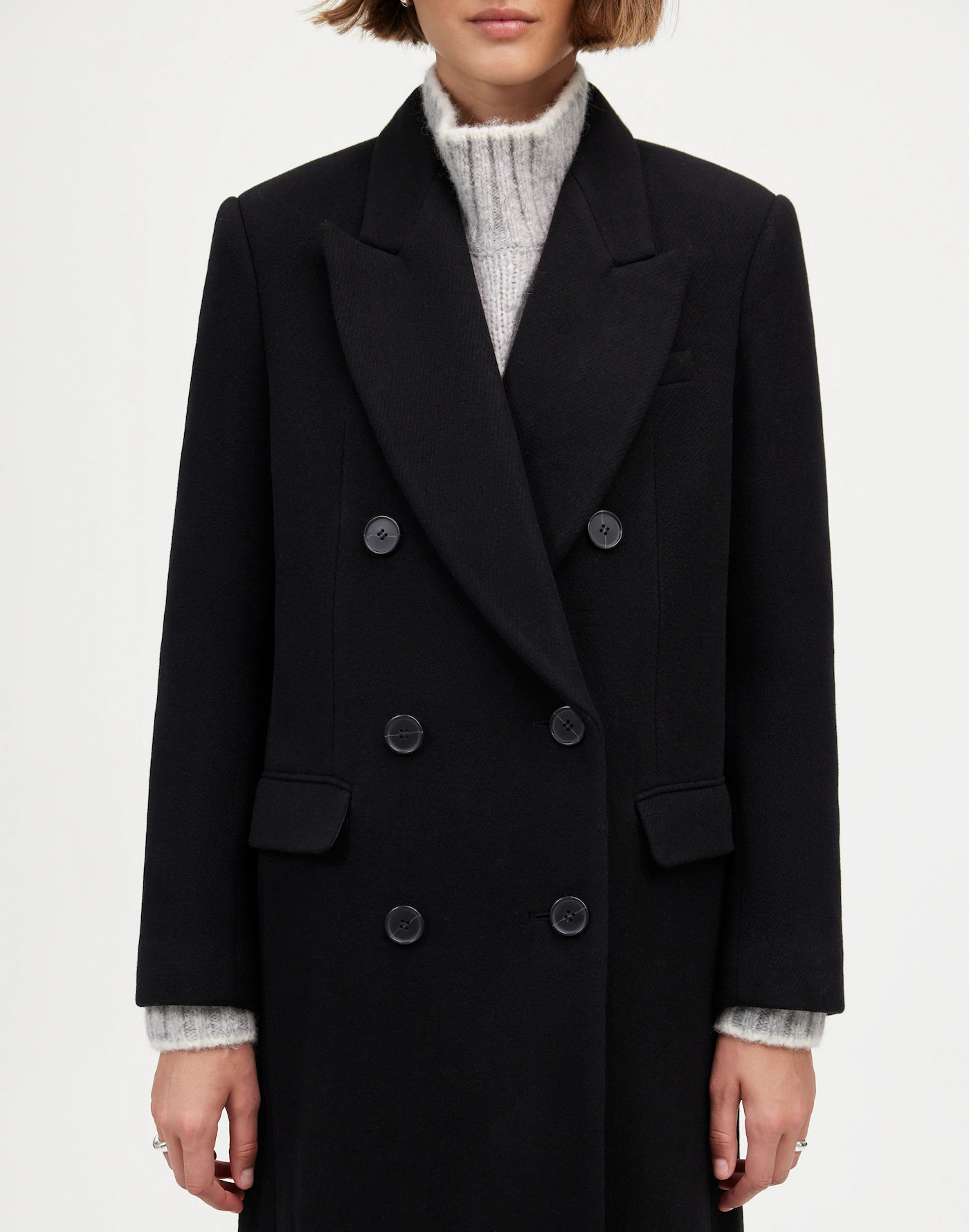 Oversized Double-Breasted Topcoat | Madewell | Madewell