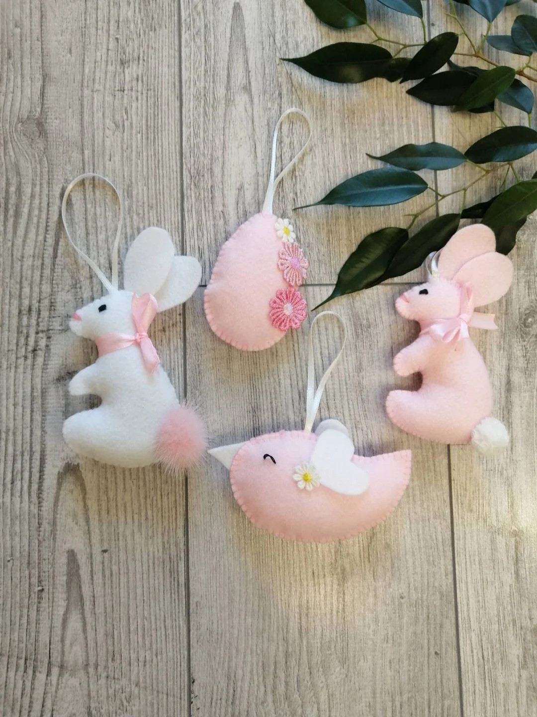Easter Bunny Ornaments Pastel Easter Decor Easter Bunny Decor - Etsy | Etsy (US)