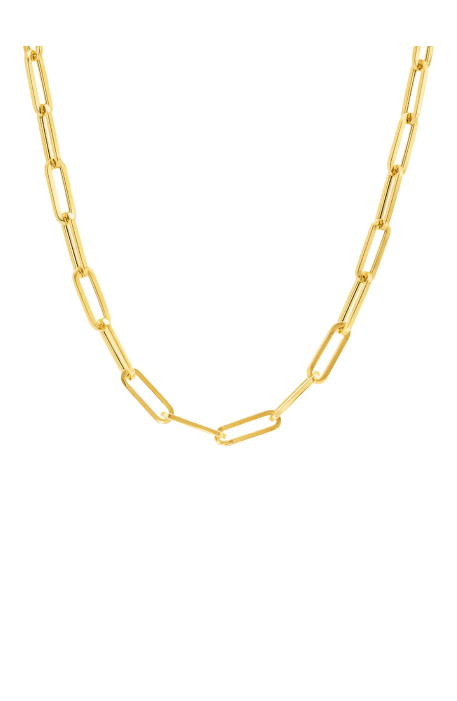 Paperclip Link Necklace Effortless Glamour for Any Occasion | Nordstrom