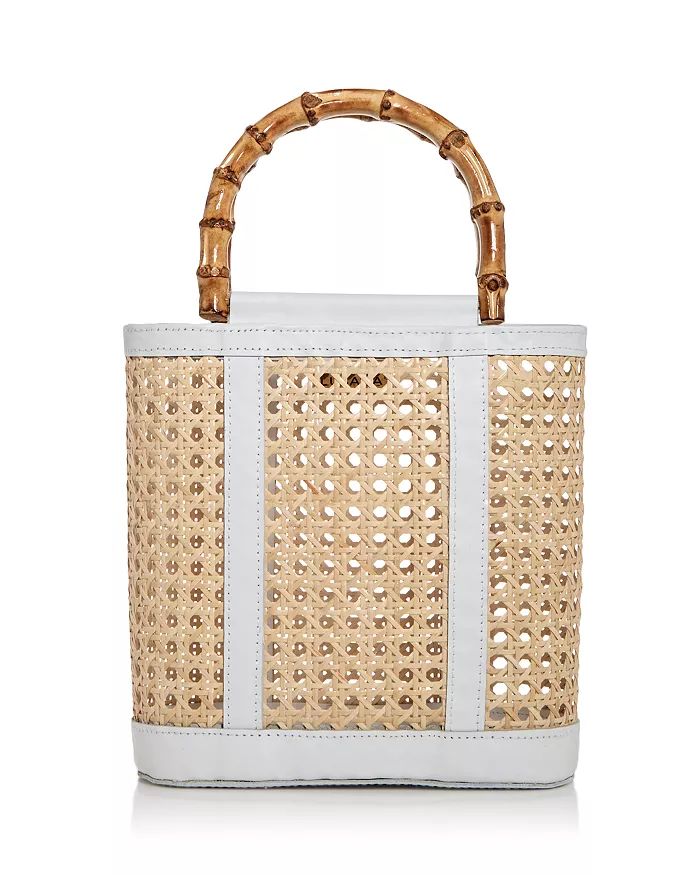 Emerald Open Weave Rattan Mini Tote | Bloomingdale's (US)