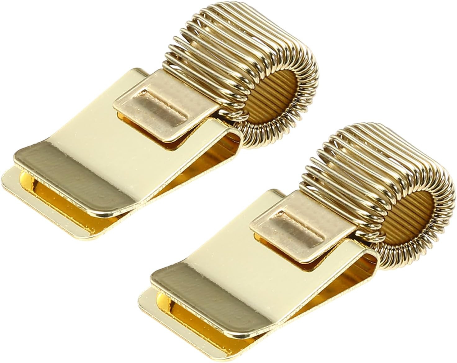 PATIKIL 2Pcs Pen Holder Clips, Metal Pen Clip Holder Adjustable Loop Pen Pencil Organizer with Single Spring Loop for Notebook, Clipboard, Gold Tone | Amazon (UK)