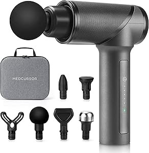 Medcursor Massage Gun, Handheld Electric Muscle Massager Gun, Percussion Massage Device Deep Tiss... | Amazon (US)
